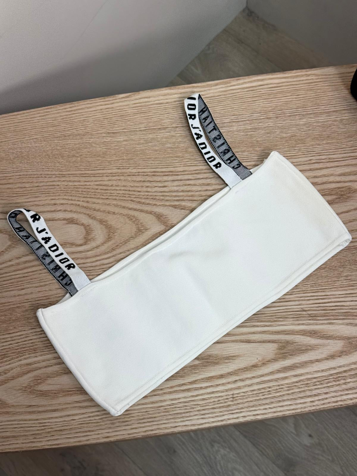 Dior Black And White Bralette High-Waisted Shorts Set - Large Top / Medium Pants