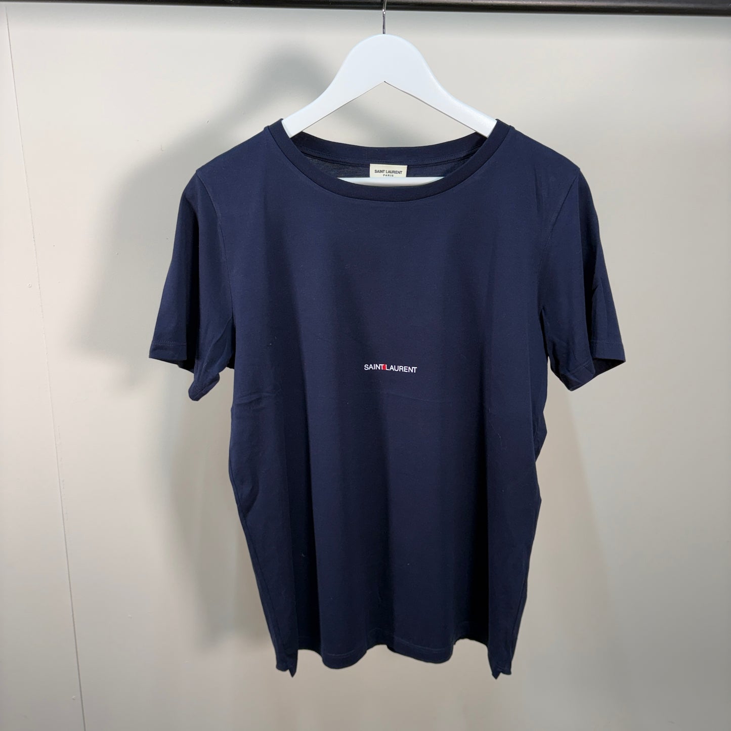 Saint Laurent Navy Blue T-Shirt – UK Small