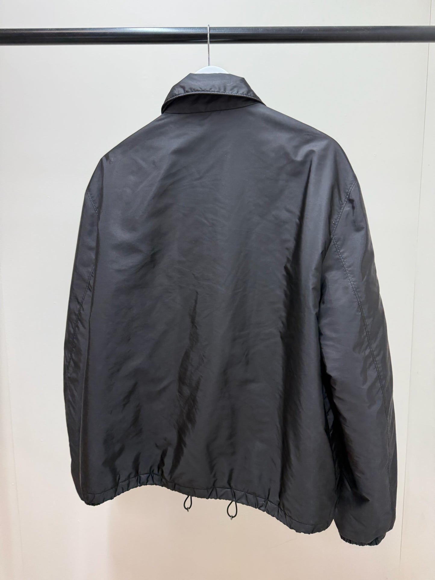 Prada Black Re-Nylon blouson Zip Up Jacket -52/XL