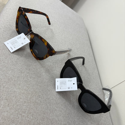 Boohoo Twin Pack Chunky Oversize Cateye Sunglass- Brand New