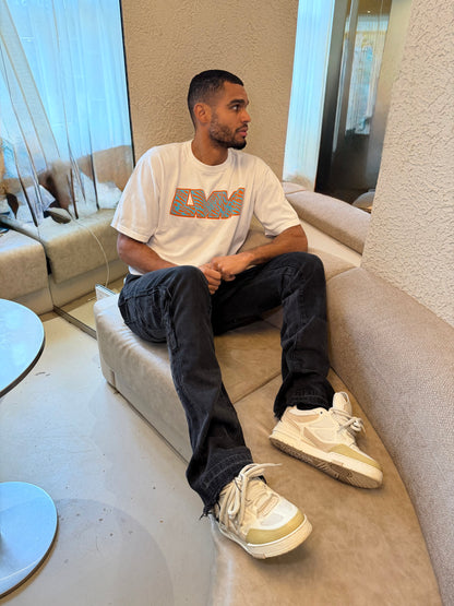 Louis Vuitton White 'LVM' Intarsia T-Shirt – XXL