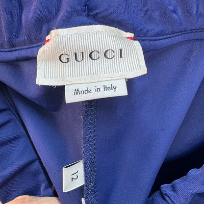 Kids Gucci Navy Red Stripe Logo Leggings – Age 12