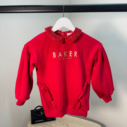 Kids Ted Baker Red Jumper – Age 3-4