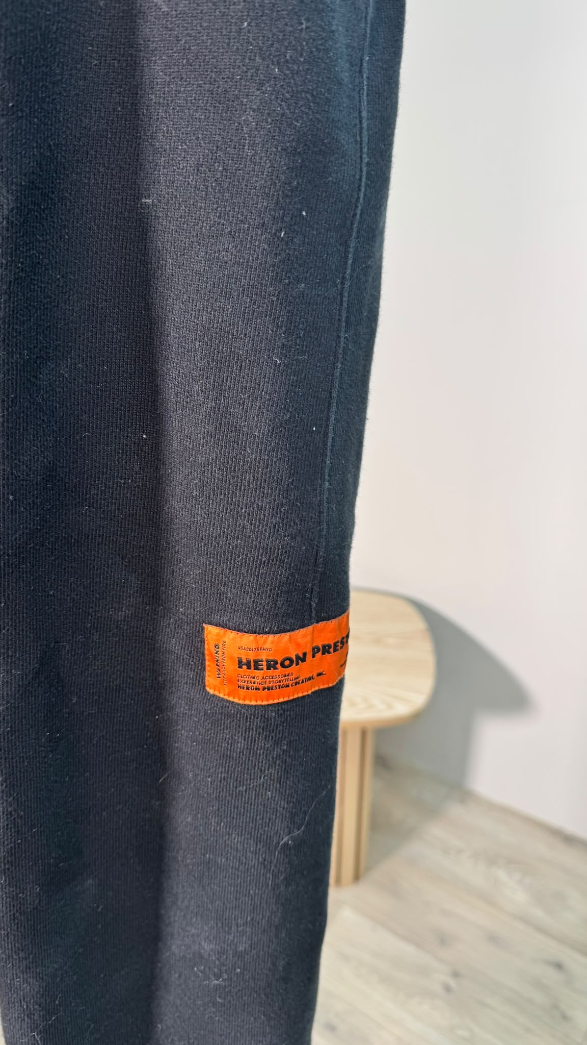 Heron Preston Black CTNNB Logo Tracksuit Pants – Small