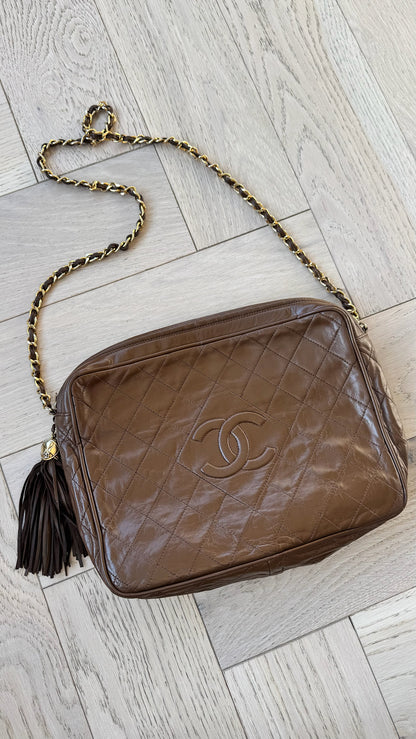 Chanel Vintage Chanel Lambskin Large Camera Bag