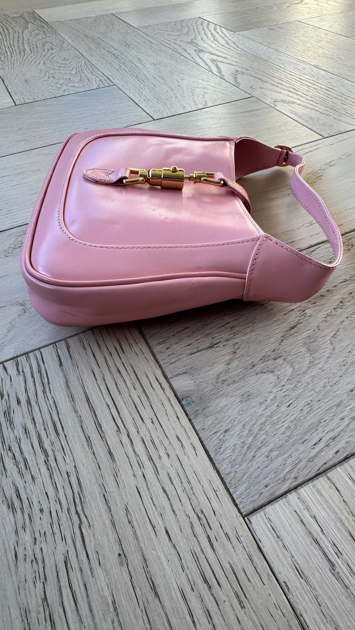 Gucci Jackie 1962 Pink Leather Handbag