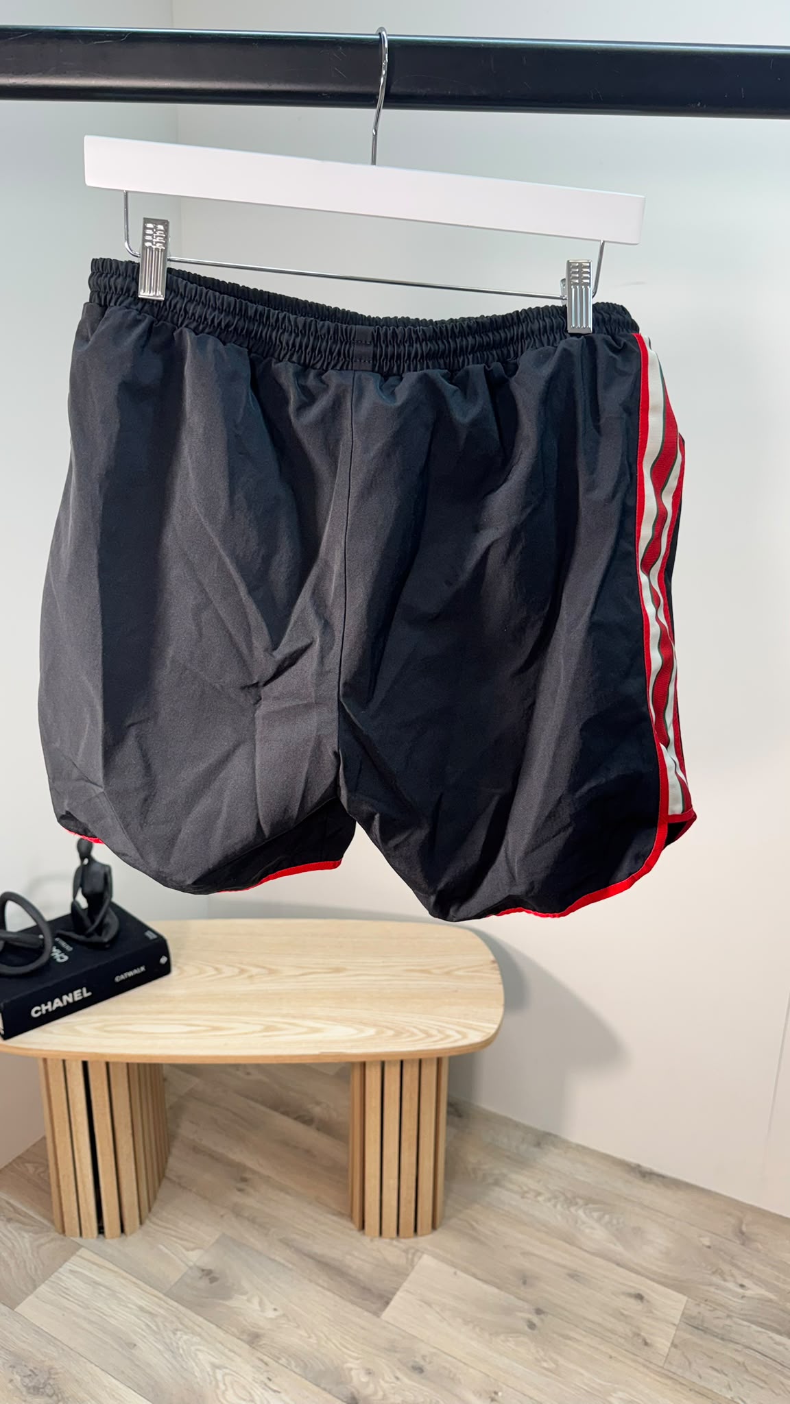 Gucci Black Red Stripe Swim Shorts – IT48/ Medium