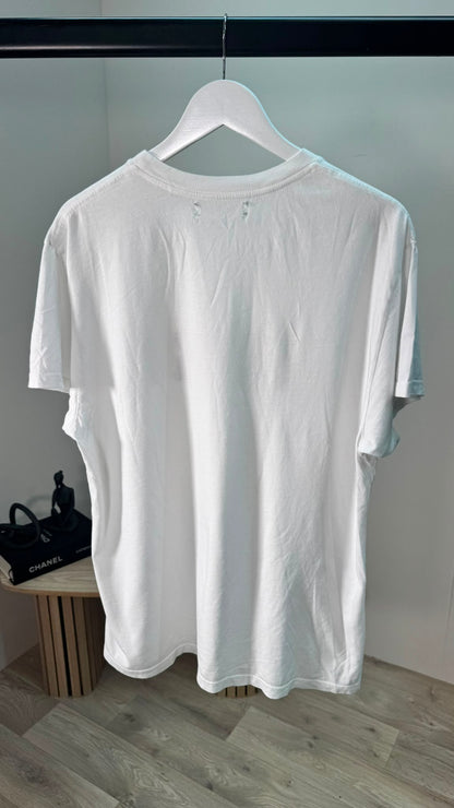 Amiri White Logo  T-Shirt – Medium