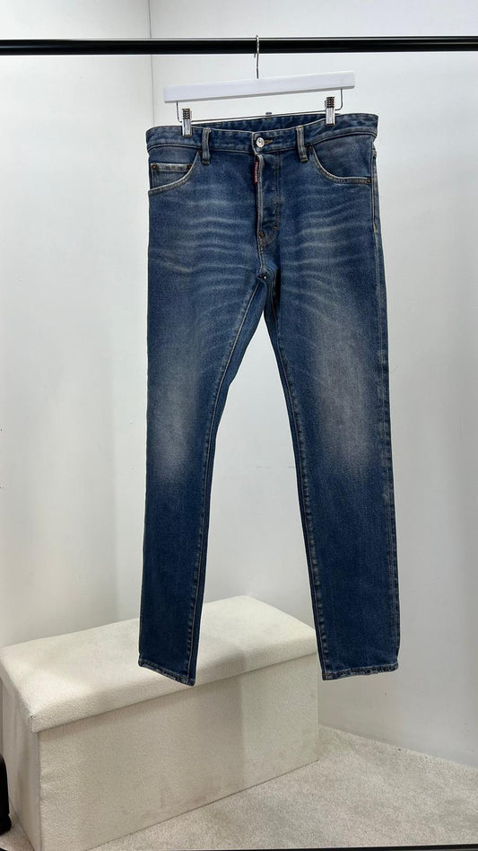 Dsquared2 Light Blue Denim With Tan Leather Label JR3 (L50)