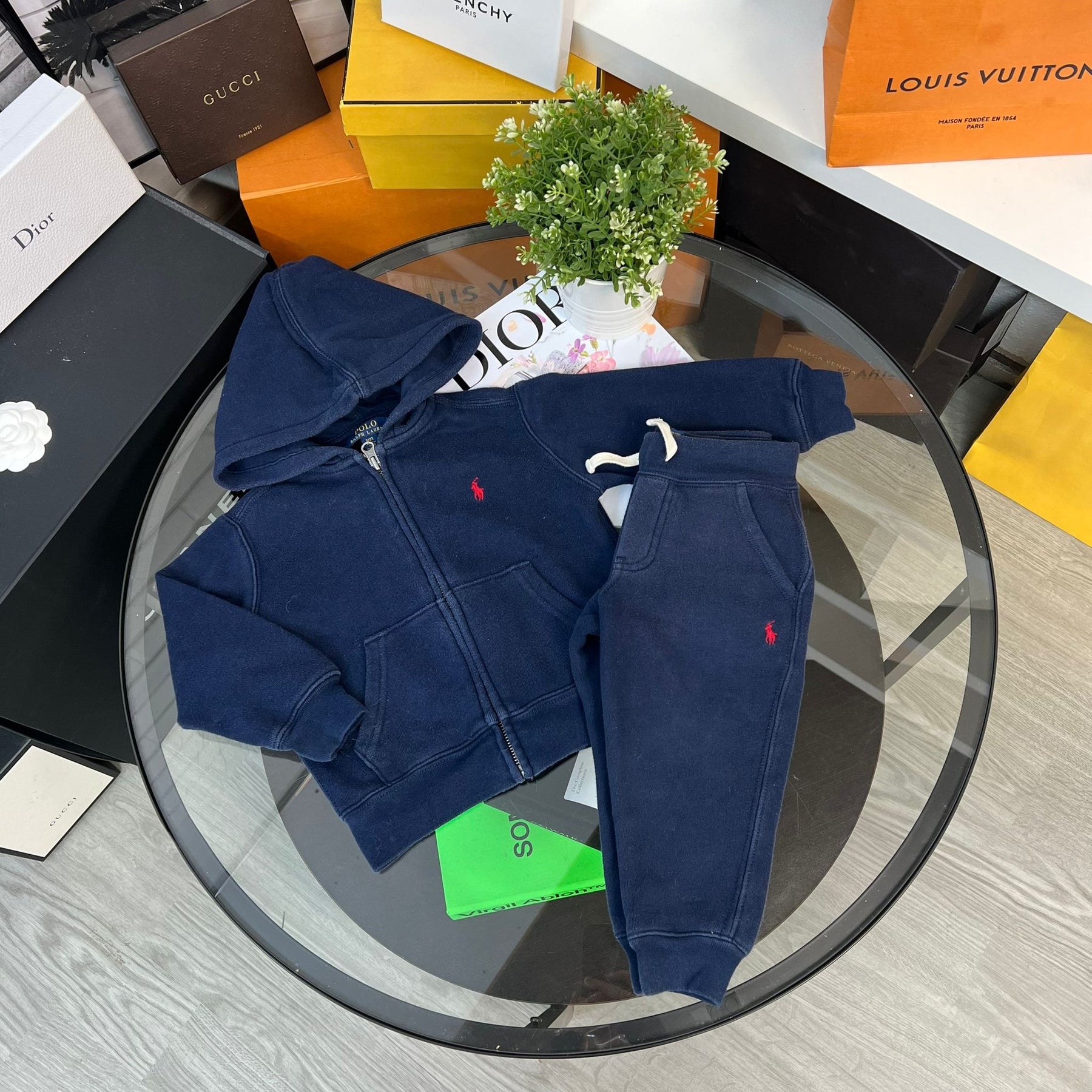 Kids polo hot sale jogging suits