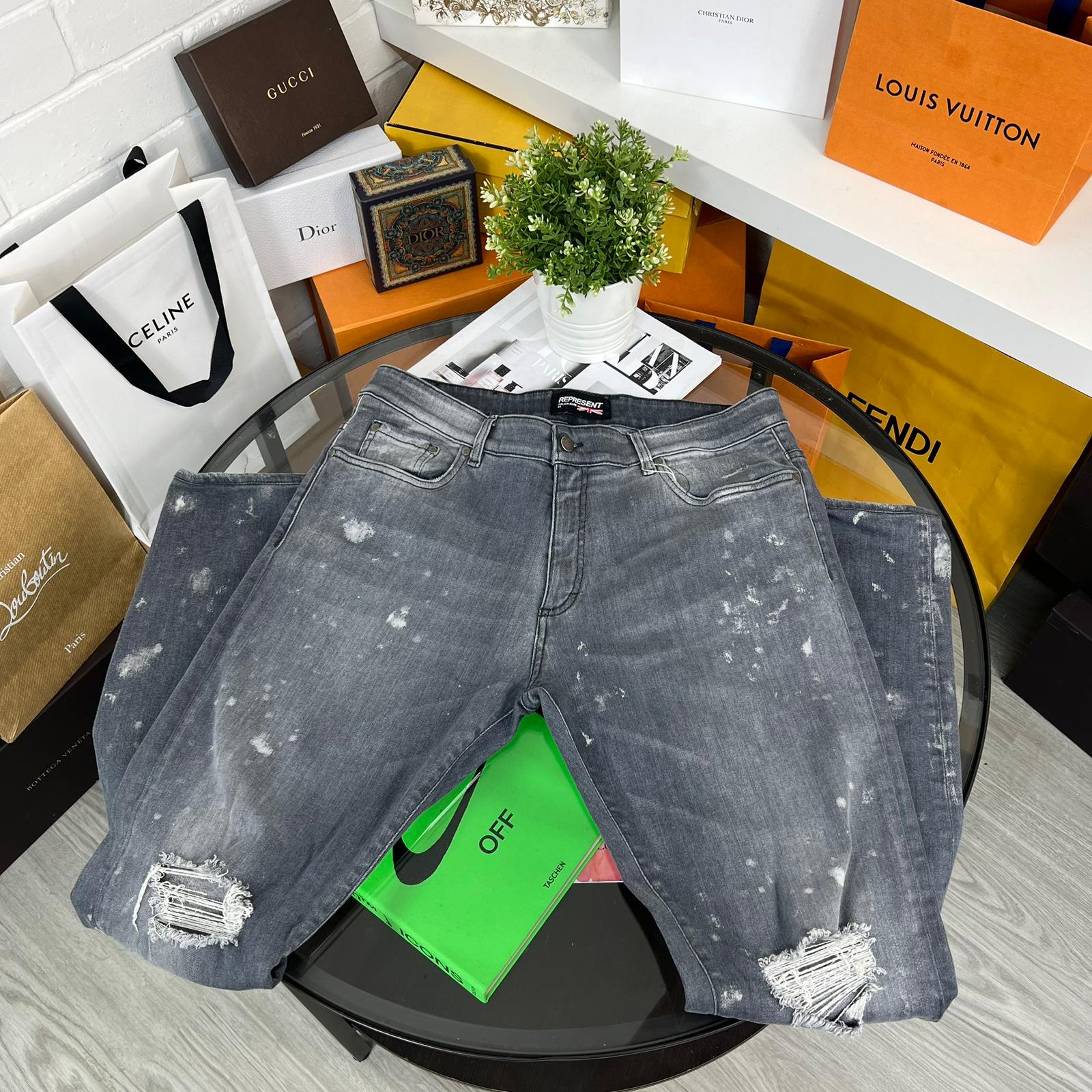 Louis vuitton distressed jeans