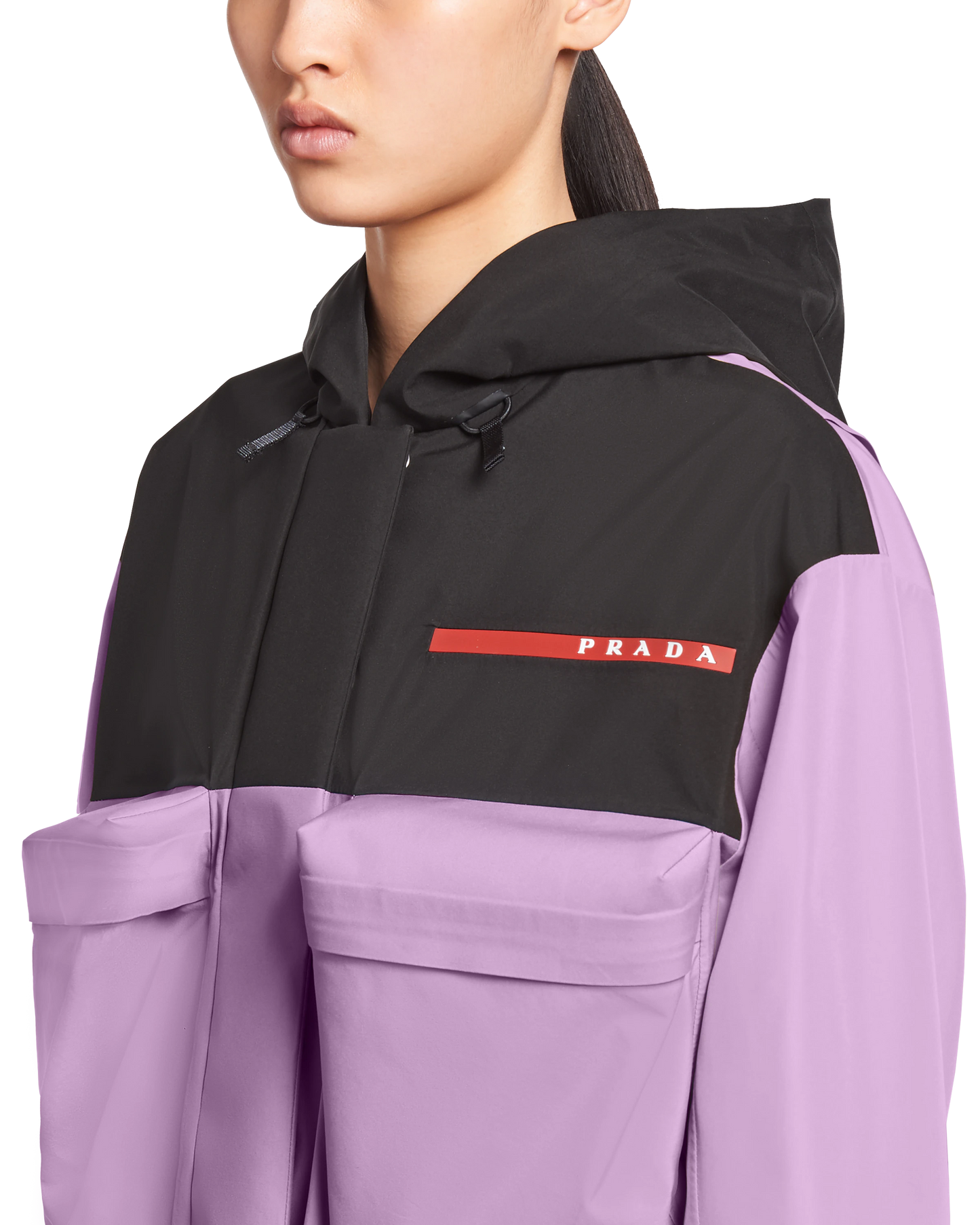Prada Purple Linea Rossa Cropped Jacket - Medium