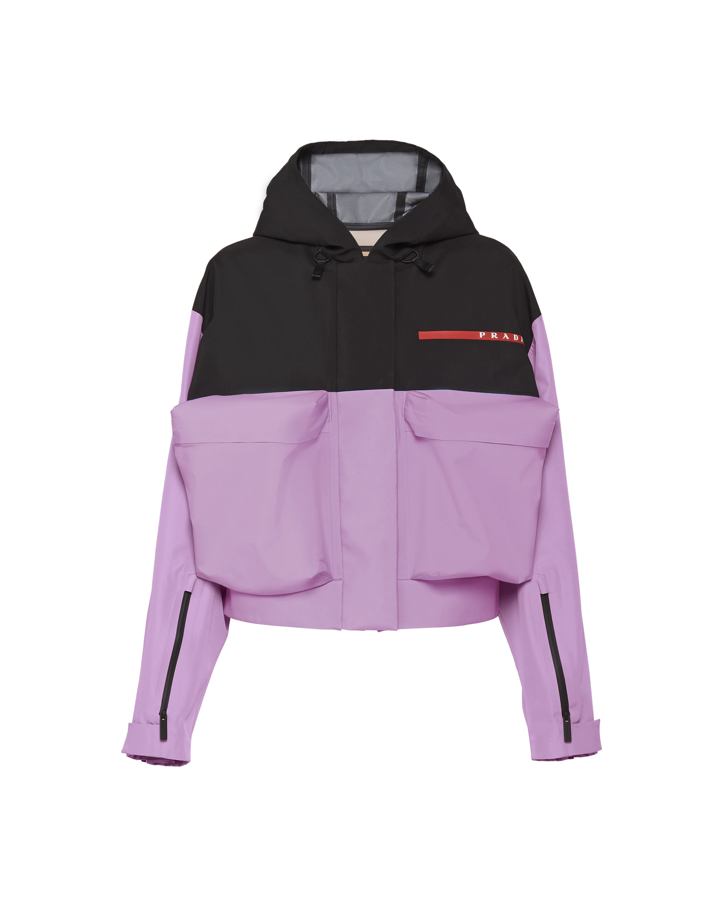 Prada Purple Linea Rossa Cropped Jacket - Medium