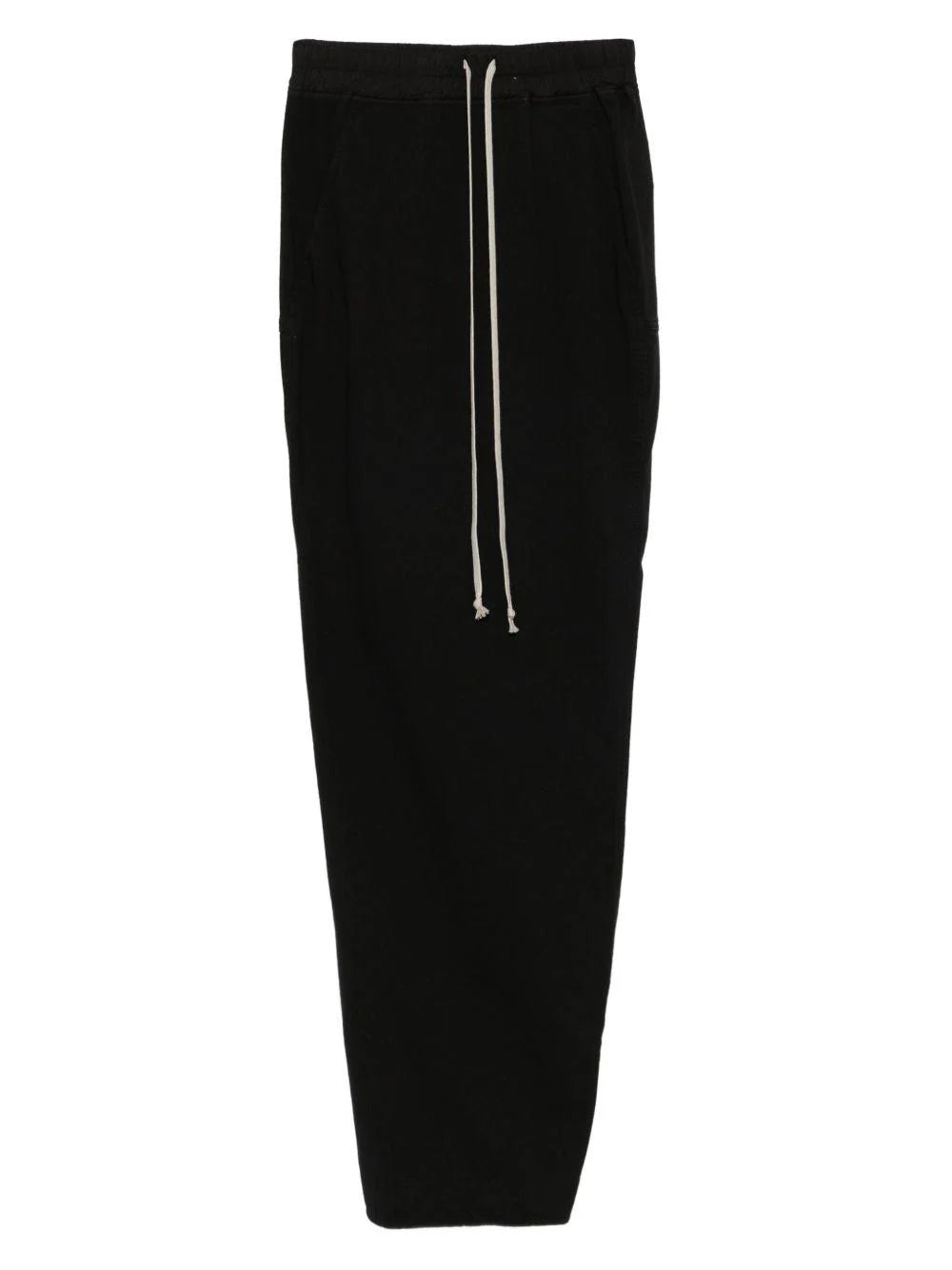 Rick Owens Black & White Drawstring Maxi Skirt - Medium
