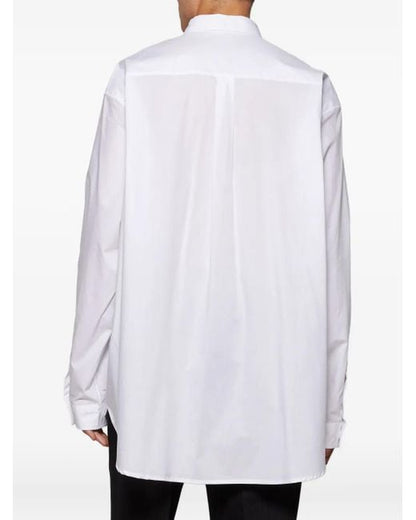 Vetements White Logo Collared Shirt - Small