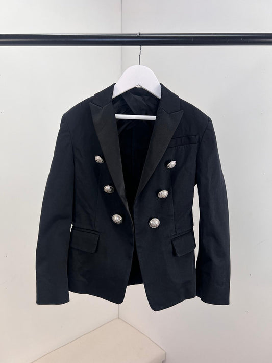 Kids Balmain Black And Silver Blazer - Age 8