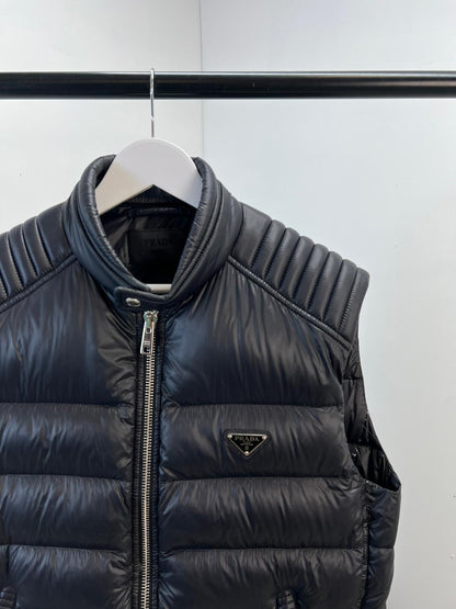 Prada Black Puffer Gillet - Large / Label 50