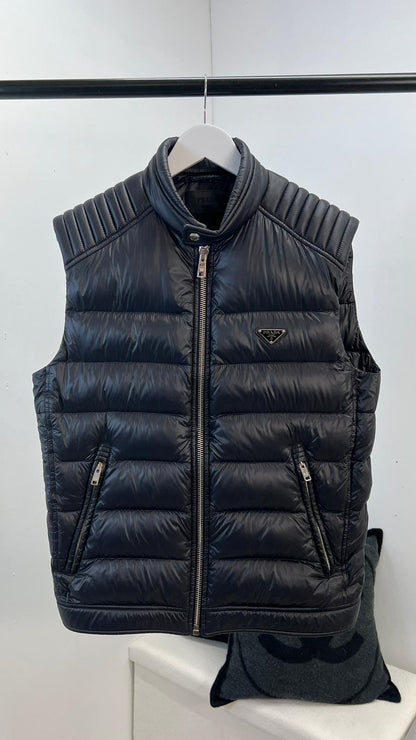Prada Black Puffer Gillet - Large / Label 50