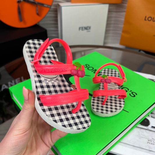 Kids Haviannas Pink Cherry Flipflop (EU27/28)