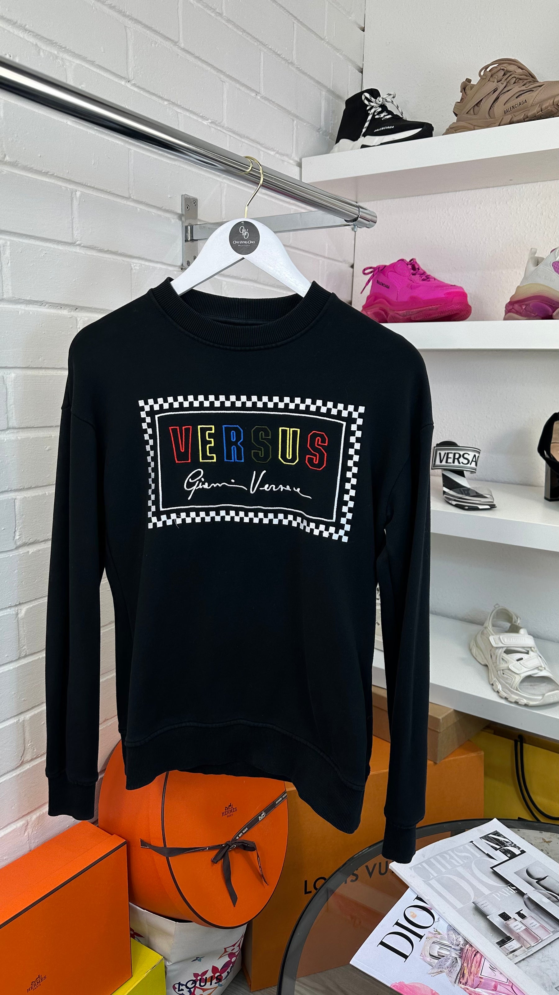 Versus Versace Black Multicolour jumper S M